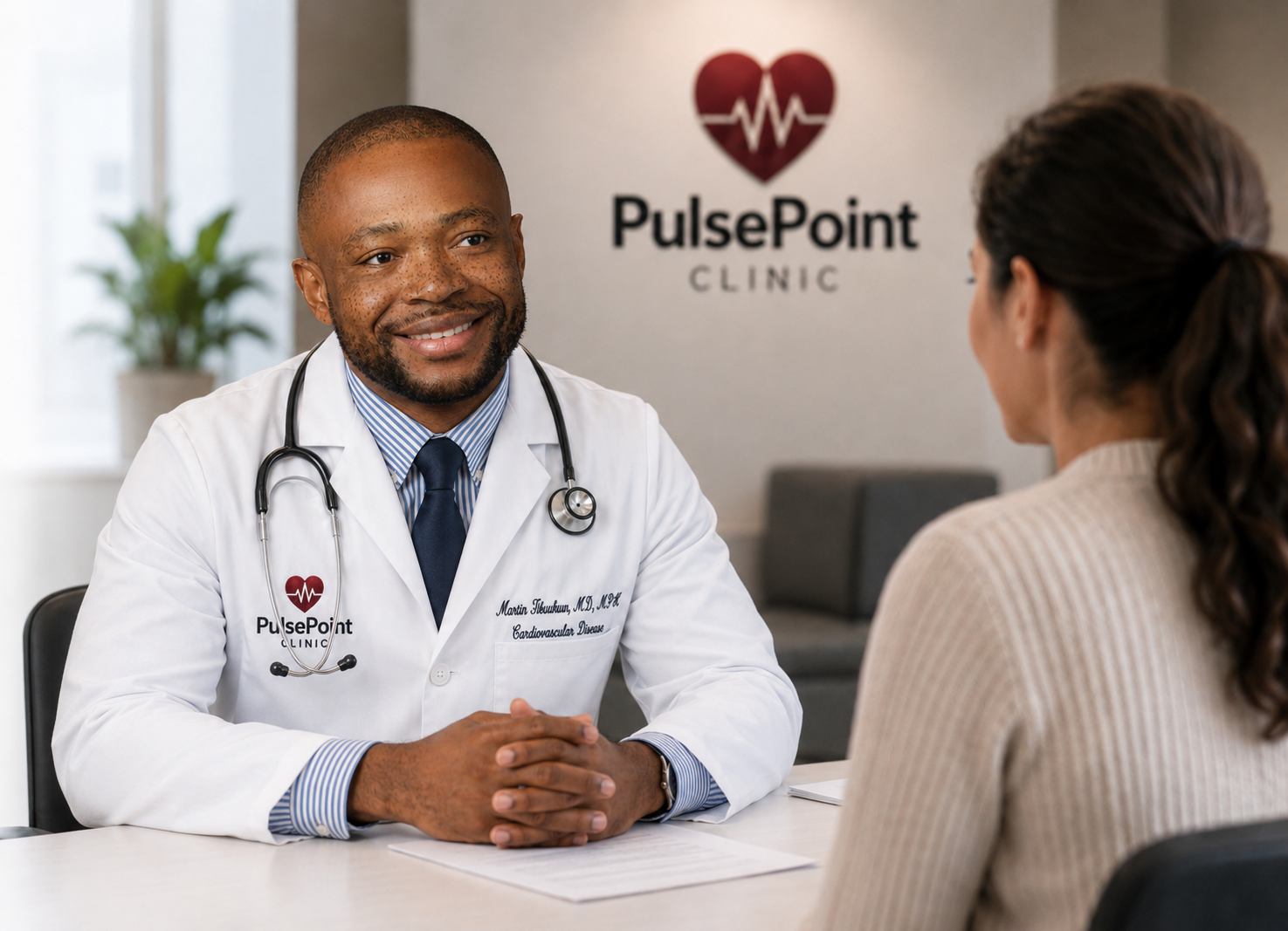 PulsePoint Clinic physician consulting with a patient