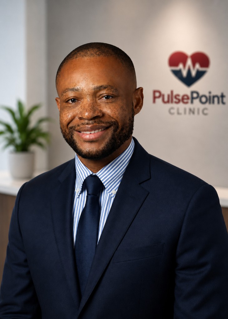 Dr. Martin Tibuakuu, founder and cardiologist at PulsePoint Clinic